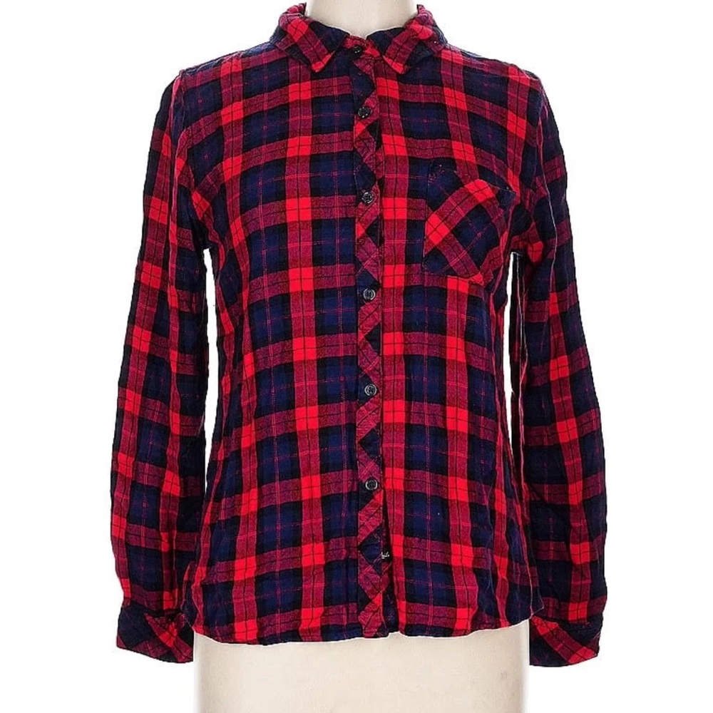 Rails Hunter Shirt in Red Navy and Black Plaid
